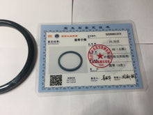 Load image into Gallery viewer, 58.8mm Type A 100% Natural icy black(冰乌鸡) blue gray Guatemala Slim Round Cut Jadeite Bangle PJ153-1373
