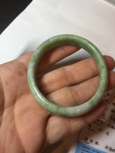 Load image into Gallery viewer, 47.5mm Certified type A 100% Natural sunny green Jadeite Jade bangle BM93-4468
