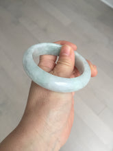 Load image into Gallery viewer, 54.9mm certified 100% natural Type A light green chubby jadeite jade bangle BK76-3784
