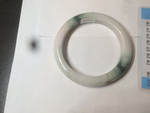 Load image into Gallery viewer, 59mm Certified 100% natural Type A green/white jadeite jade bangle AX99-4384
