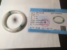 Load image into Gallery viewer, 59mm Certified 100% natural Type A green/white jadeite jade bangle AX99-4384
