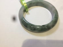 Load image into Gallery viewer, 57.5mm certified 100% natural Type A light green/purple/white chubby jadeite jade bangle R59-1301
