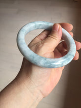 Load image into Gallery viewer, 62.8mm Certificated Type A 100% Natural White blue Jadeite Jade bangle AA118-8435

