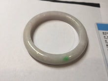 Load image into Gallery viewer, 61.5mm Type A 100% Natural sunny green/light white/purple Jadeite Jade bangle BH124-8036
