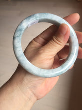Load image into Gallery viewer, 62.8mm Certificated Type A 100% Natural White blue Jadeite Jade bangle AA118-8435
