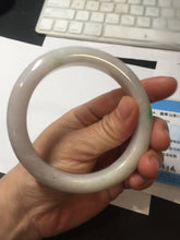 Load image into Gallery viewer, 61.5mm Type A 100% Natural sunny green/light white/purple Jadeite Jade bangle BH124-8036
