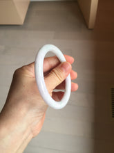 Load image into Gallery viewer, 59.2mm Certified Type A 100% Natural light green white purple round cut jadeite Jade bangle PB258-3208
