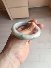 Load image into Gallery viewer, 54.5mm Certified 100% natural Type A sunny green/white jadeite jade bangle BM31-0361
