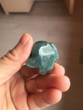 Load image into Gallery viewer, 100% Natural green/blue/gray/black Guatemala jadeite Jade doggy desk decor/worry stone PF6
