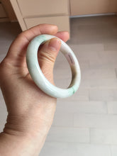 Load image into Gallery viewer, 54.5mm Certified 100% natural Type A sunny green/white jadeite jade bangle BM31-0361
