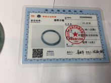 Load image into Gallery viewer, 56.3mm Certified Type A 100% Natural icy watery dark green/blue/gray/black slim Guatemala Jadeite bangle PJ155-0662

