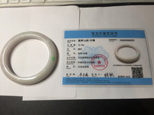 Load image into Gallery viewer, 61.5mm Type A 100% Natural sunny green/light white/purple Jadeite Jade bangle BH124-8036

