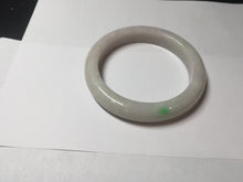 Load image into Gallery viewer, 61.5mm Type A 100% Natural sunny green/light white/purple Jadeite Jade bangle BH124-8036

