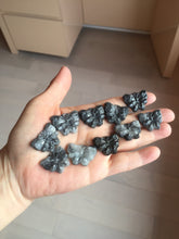 Load image into Gallery viewer, 100% Natural type A black white Wuji(乌鸡) Jadeite Jade butterfly Midnight Bloom(暗夜之花) pendant PF4
