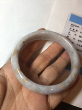 Load image into Gallery viewer, 59mm Certified Type A 100% Natural light purple yellow jadeite jade bangle BM99-4482
