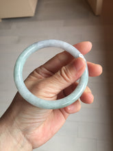 Load image into Gallery viewer, 59mm Certified Type A 100% Natural light green white purple round cut jadeite Jade bangle PB256-3232
