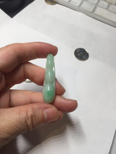 Load image into Gallery viewer, Type A 100% Natural sunny green white Three Peas in a Pod(连中三元) Four Seasons Fortune Beans(四季发财豆) jadeite PD2
