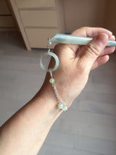 Load image into Gallery viewer, 15.5cm 100% Natural black white snow storm Xiu Jade Serpentine hairpin AW38
