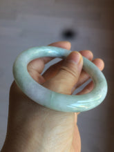 Load image into Gallery viewer, 56.5 mm certificated Type A 100% Natural light green/purple round cut Jadeite Jade bangle S65-4066
