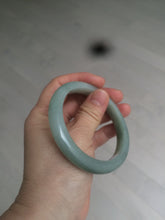 Load image into Gallery viewer, 57.4mm 100% natural Type A icy oily dark green/gray jadeite jade bangle AX59-0336
