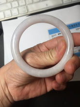 Load image into Gallery viewer, 52.5mm Type A 100% Natural light pink/purple round cut Jadeite Jade bangle BH126-8037
