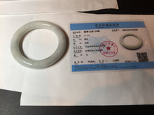 Load image into Gallery viewer, 58mm Certified Type A 100% Natural white chubby round cut Jadeite Jade bangle AX124-4586
