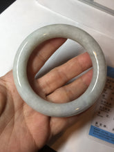Load image into Gallery viewer, 58mm Certified Type A 100% Natural white chubby round cut Jadeite Jade bangle AX124-4586
