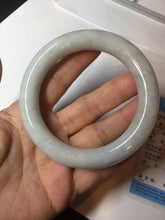 Load image into Gallery viewer, 58mm Certified Type A 100% Natural white chubby round cut Jadeite Jade bangle AX124-4586
