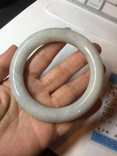 Load image into Gallery viewer, 58mm Certified Type A 100% Natural white chubby round cut Jadeite Jade bangle AX124-4586
