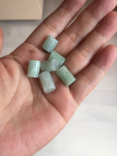 Load image into Gallery viewer, Type A 100% Natural white light green Jadeite Jade LuluTong (Every road is smooth) bead pendant group BP90 Add-on item
