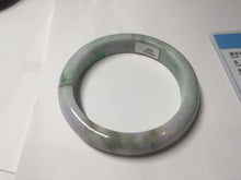 Load image into Gallery viewer, 58.5mm Certified Type A 100% Natural Sunny Green Purple Gray brown black Jadeite Jade Bangle AZ182-6585
