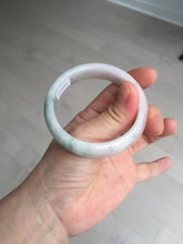 Load image into Gallery viewer, 52.8mm Certified Type A 100% Natural dark green/white/purple Jadeite Jade bangle BL83-4052

