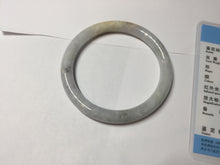 Load image into Gallery viewer, 54mm certified 100% natural Type A light yellow/white/purple/black(Wuji) round cut jadeite jade bangle BS9-9567
