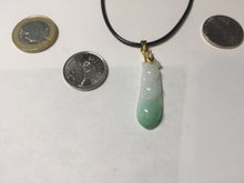 Load image into Gallery viewer, Type A 100% Natural sunny green white(白底青) Three Peas in a Pod(连中三元) Four Seasons Fortune Beans(四季发财豆) jadeite PD4
