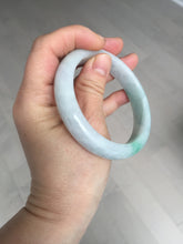 Load image into Gallery viewer, 57.5 mm Certified Type A 100% Natural sunny green/light purple Jadeite Jade bangle BM26-0790
