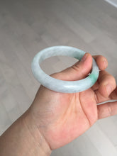 Load image into Gallery viewer, 57.5 mm Certified Type A 100% Natural sunny green/light purple Jadeite Jade bangle BM26-0790
