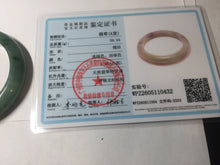 Load image into Gallery viewer, 56.5mm Certified Type A 100% Natural Woodland Green Jadeite Bangle AZ184-0432
