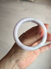 Load image into Gallery viewer, 53.5mm 100% natural certified light green purple pink jadeite jade bangle BN34-4503
