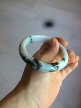 Load image into Gallery viewer, 58mm Certified Type A 100% Natural light green/white Jadeite Jade bangle S53-0441
