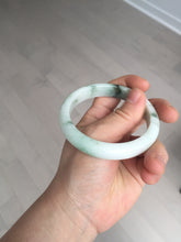 Load image into Gallery viewer, 57.5mm Certified 100% natural Type A green/white jadeite jade bangle BM32-9745
