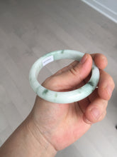 Load image into Gallery viewer, 57.5mm Certified 100% natural Type A green/white jadeite jade bangle BM32-9745
