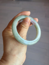 Load image into Gallery viewer, 52mm 100% natural certified light green/gray jadeite jade bangle AX130-0235
