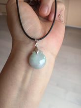 Load image into Gallery viewer, 100% natural type A icy watery sunny green/purple/clear small Jadeite Jade pendant group BL47
