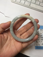 Load image into Gallery viewer, 51.5mm certified 100% natural Type A light green/blue/yellow round cut jadeite jade bangle BS12-9562
