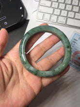 Load image into Gallery viewer, 56.7mm Certified Type A 100% Natural Woodland Green Jadeite Bangle AZ185-0428
