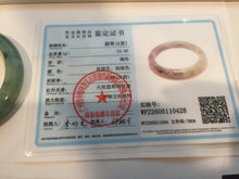 Load image into Gallery viewer, 56.7mm Certified Type A 100% Natural Woodland Green Jadeite Bangle AZ185-0428
