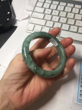 Load image into Gallery viewer, 56.7mm Certified Type A 100% Natural Woodland Green Jadeite Bangle AZ186-0427
