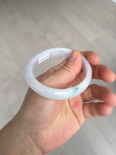 Load image into Gallery viewer, 52mm certified type A100% Natural green purple oval Jadeite Jade bangle BM34-0270
