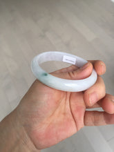 Load image into Gallery viewer, 52mm certified type A100% Natural green purple oval Jadeite Jade bangle BM34-0270
