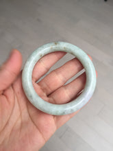 Load image into Gallery viewer, 53.9mm 100% natural Type A green/purple/yellow(FU LU SHOU) chubby jadeite jade bangle BK74-5806
